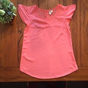 ✨Japna salmon sheer blouse